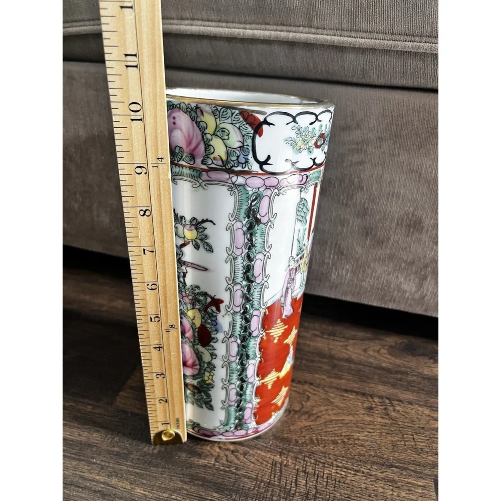 Vtg Chinese Famille Rose Canton 10
